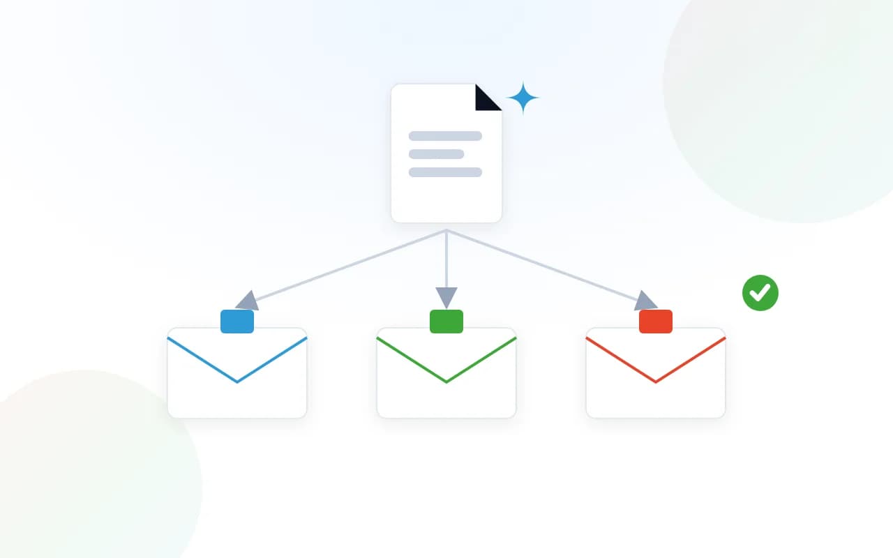 Illustrazione del progetto: Invii personalizzati su larga scala