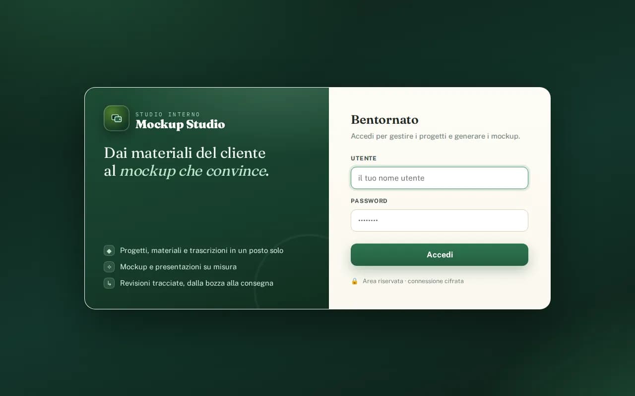Screenshot di Mockup Studio