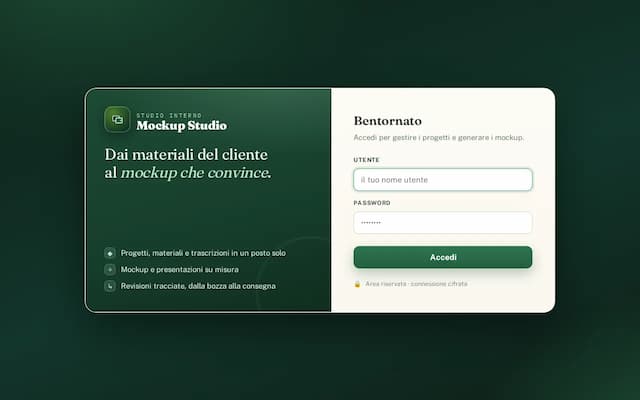 Screenshot di Mockup Studio
