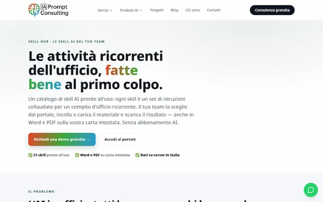 Screenshot di Skill Hub